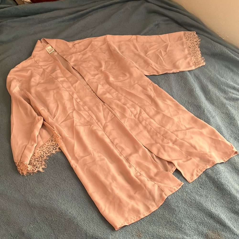 Nighttime Silk Robe with Shorts